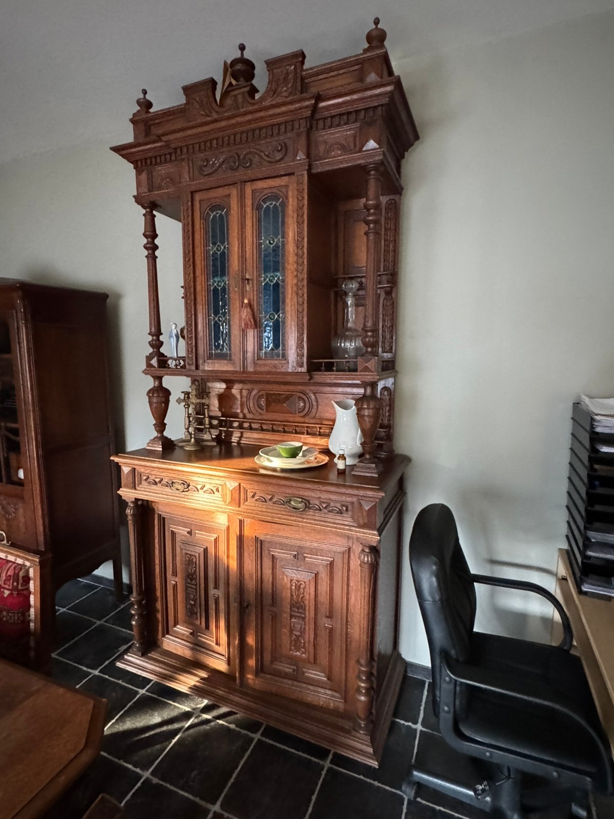 Prachtige antieke Belgische/Mechelse eetkamer, Ophalen