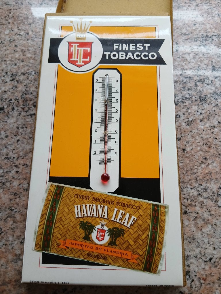 Ancien thermomètre publicitaire tabac neuf, Enlèvement ou Envoi, Neuf, Panneau publicitaire