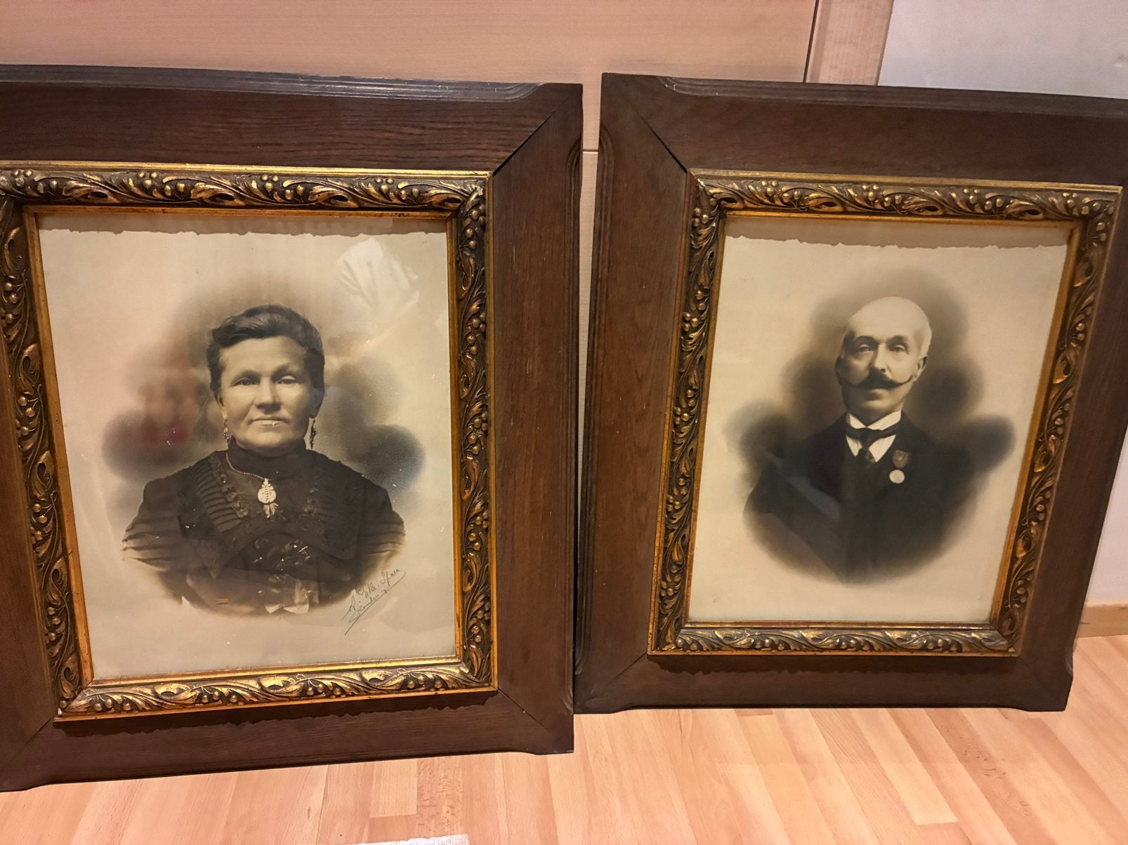 Vintage houten fotokaders, Ophalen, Vintage