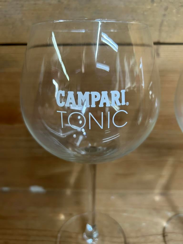 Campari tonic glazen, Verzamelen, Ophalen of Verzenden, Zo goed als nieuw, Overige typen