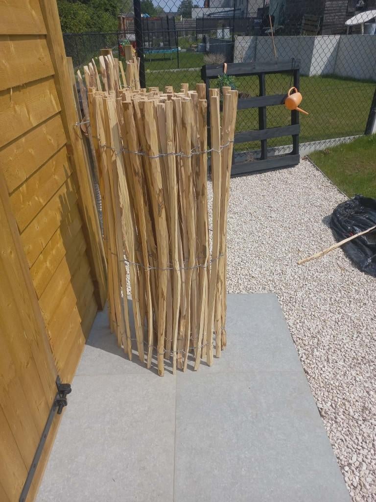 Schapenhek hazelaar 120cm hoog, latafstand 3-4 cm, Enlèvement, Neuf, Bois