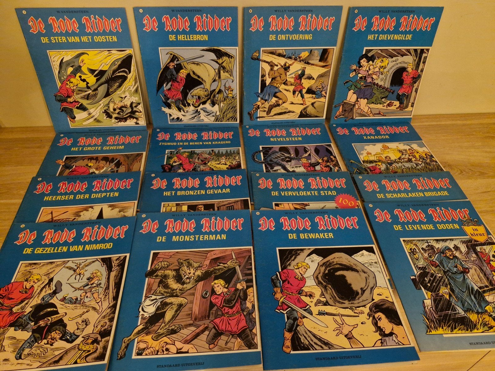 Lot De Rode Ridder strips , 16 stuks tssn 72 en 106 1e druk, Plusieurs BD, Willy vandersteen, Enlèvement ou Envoi, Comme neuf