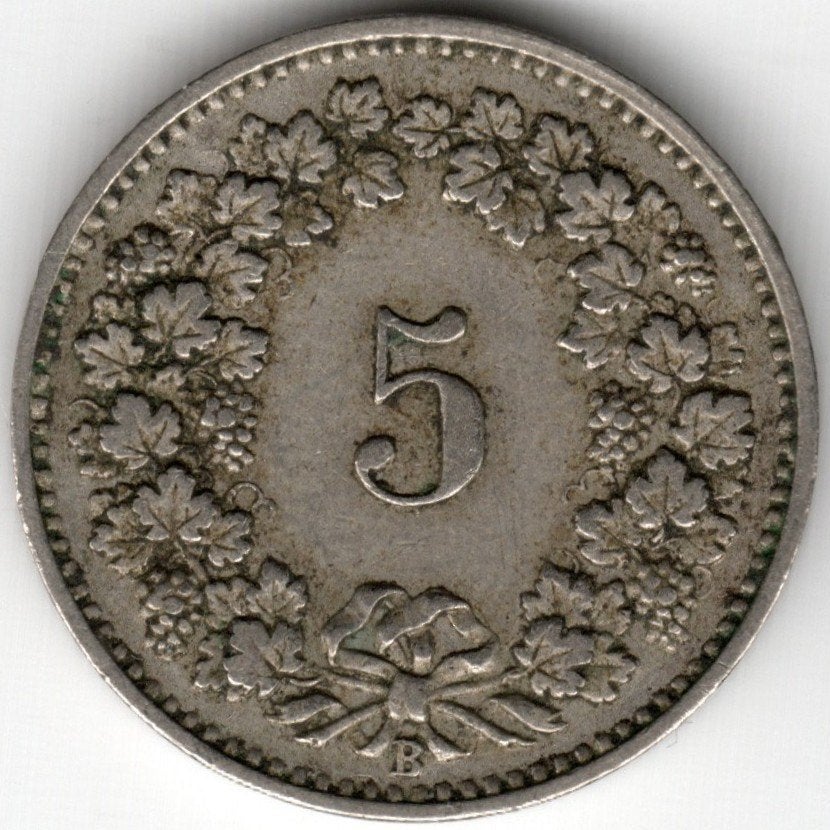 Suisse : 5 Rappen 1898 KM #26 Ref 16772, Enlèvement ou Envoi, Monnaie en vrac