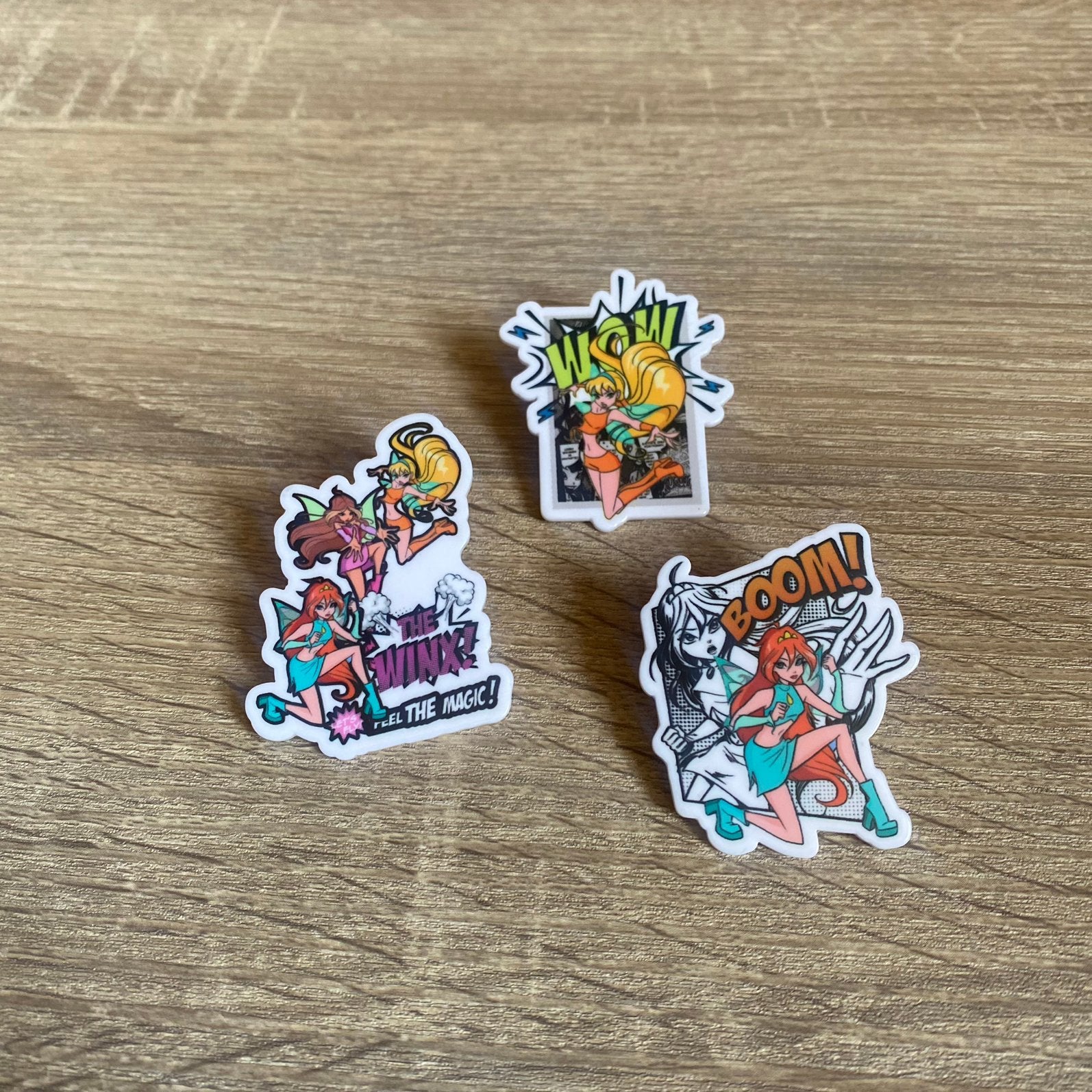 Winx Club pins, Ophalen of Verzenden, Zo goed als nieuw, Figuurtje, Speldje of Pin