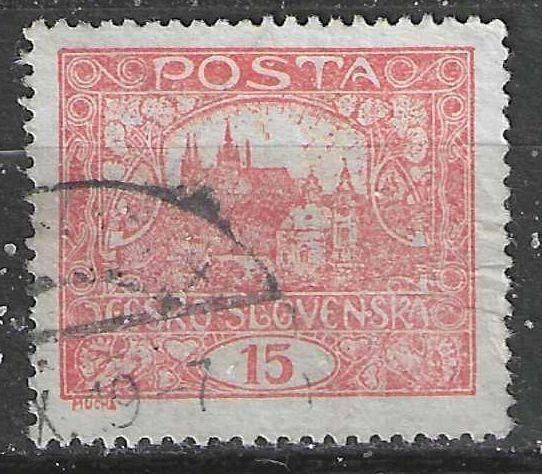 Tsjechoslowakije 1918/1920 - Yvert 32 - Hradcany - 15 h (ST), Verzenden, Gestempeld