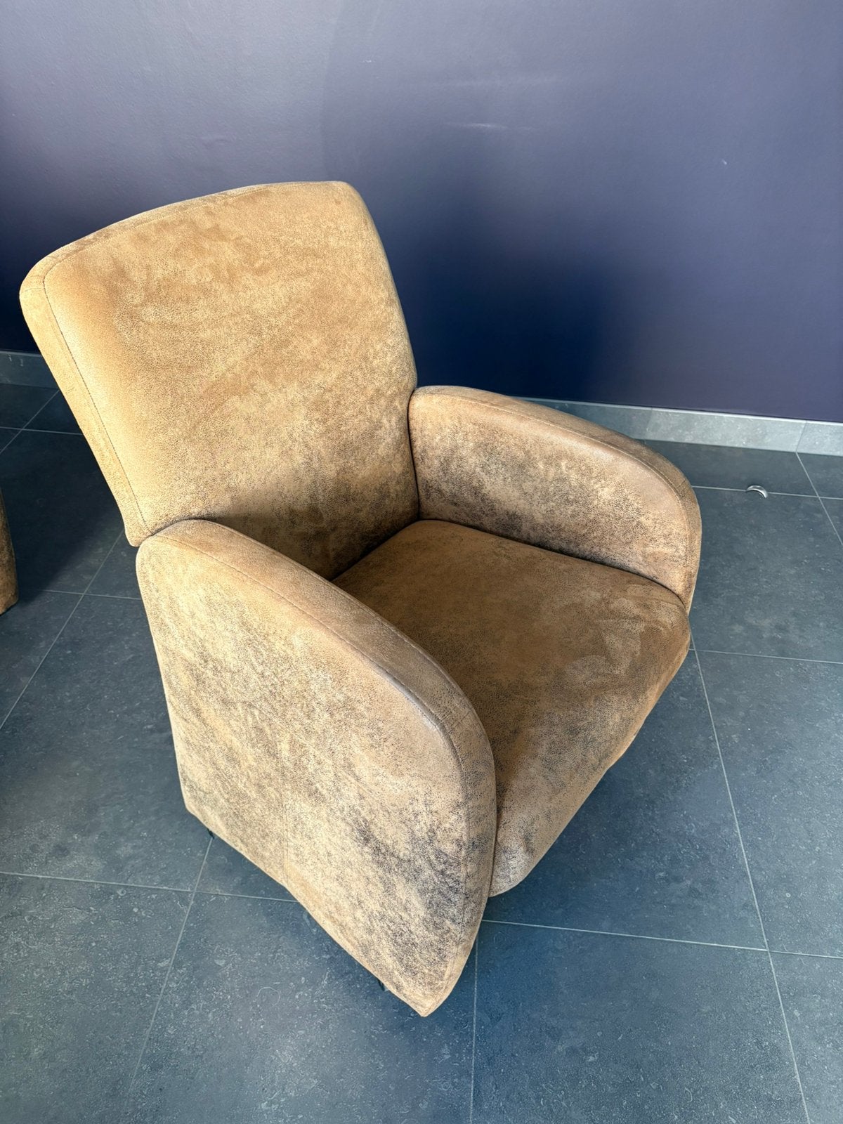 Fauteuils voor de eetkamer, Ophalen, Gebruikt, Minder dan 75 cm, Stof