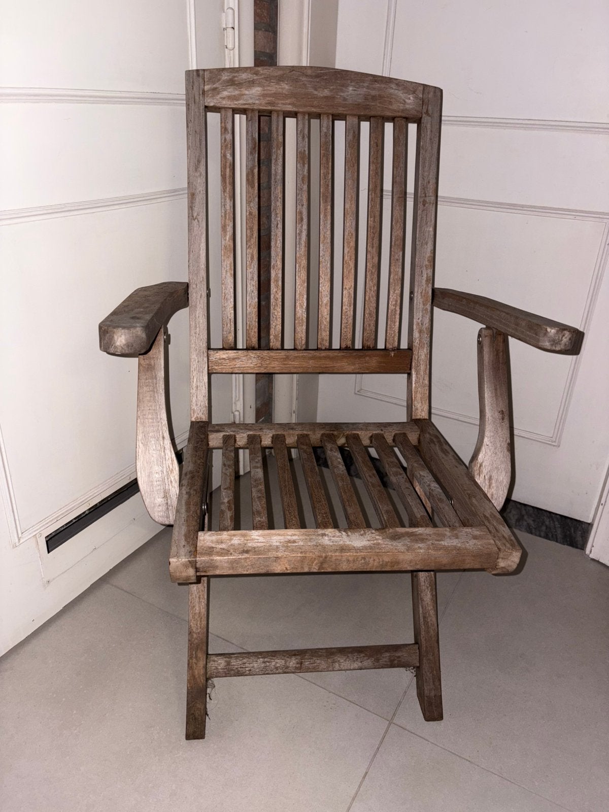 4 tuinstoelen Morati (TEAK), Jardin & Terrasse, Enlèvement, Utilisé, Bois de teck, Pliant