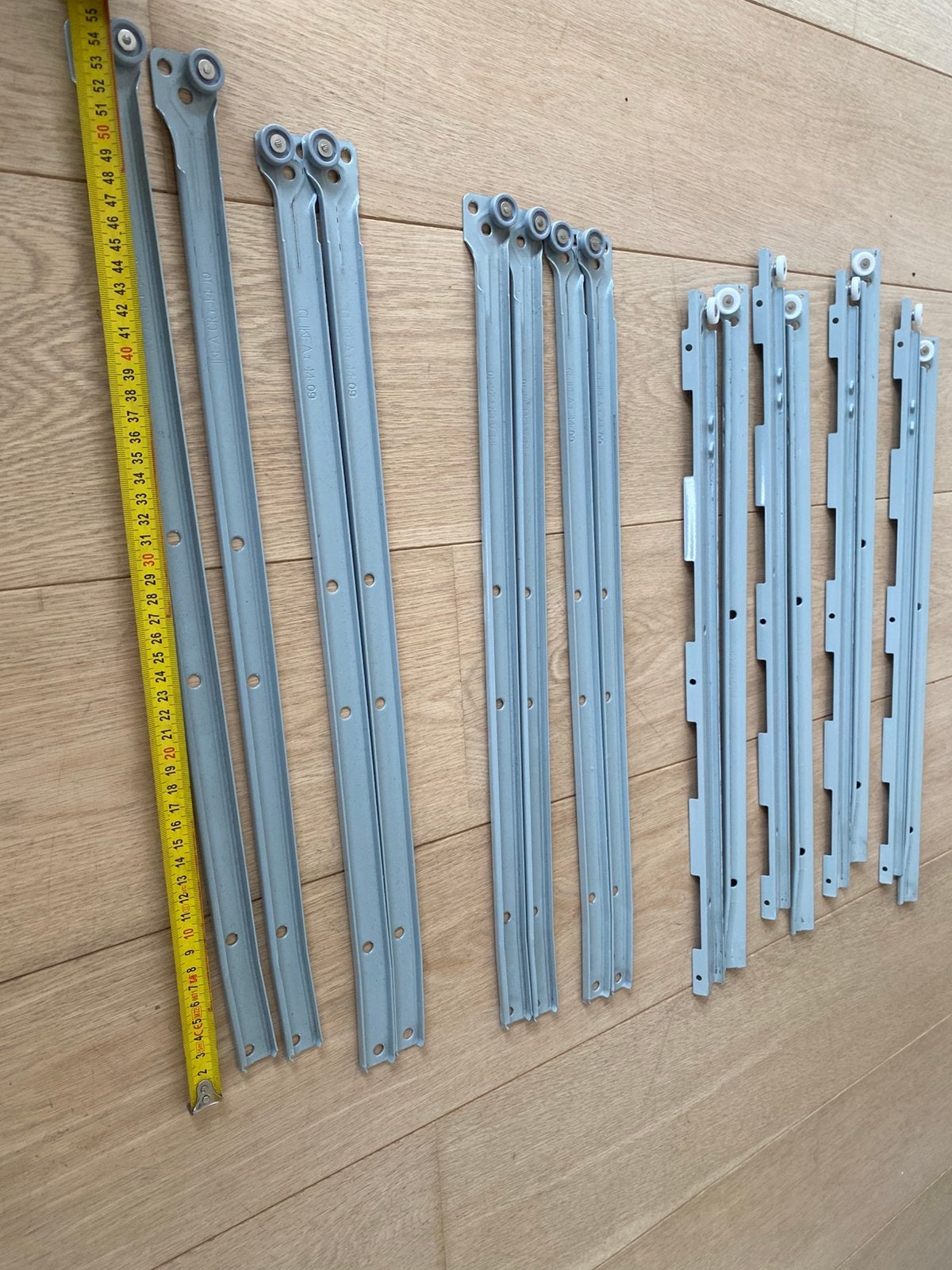 4 jeux de glissières IKEA pour tiroirs – 54 cm, Caravanes & Camping, Enlèvement, Comme neuf