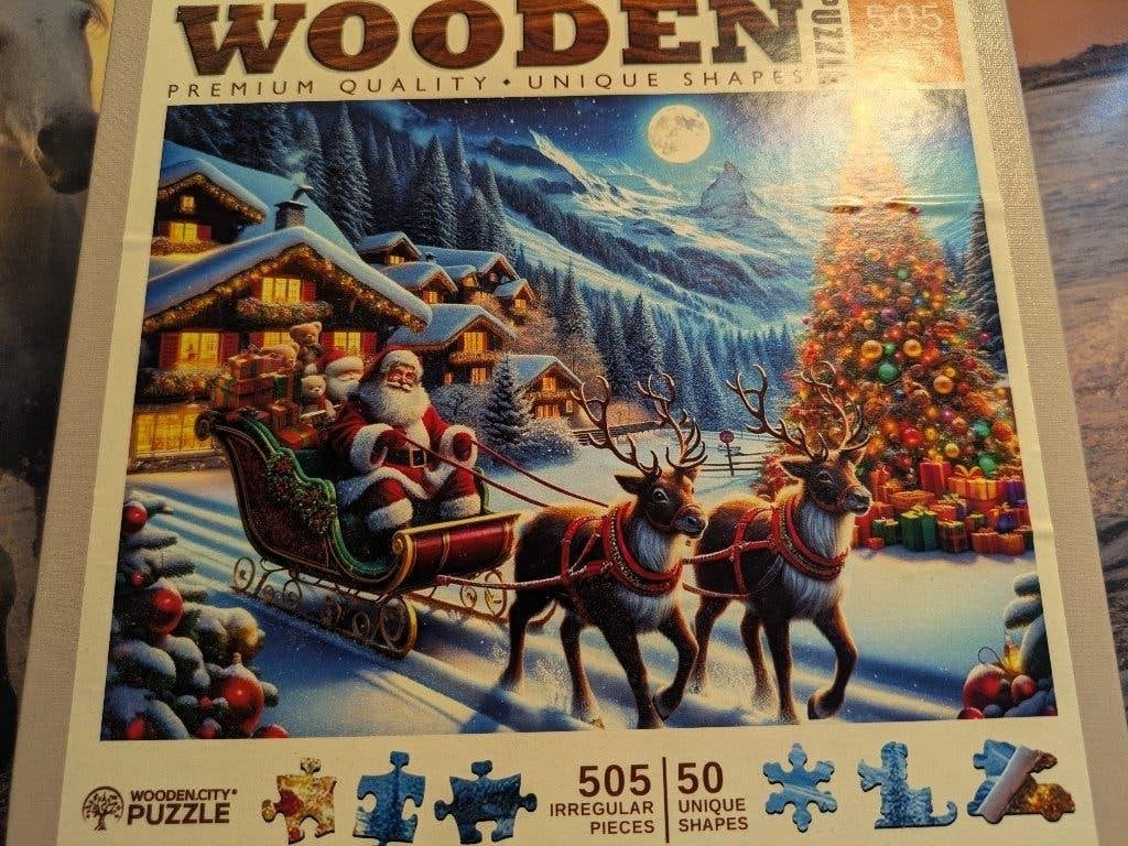 Puzzle en bois Wooden.City - 505 pièces (Thème Noël), Neuf, 6 ans ou plus, Enlèvement ou Envoi, Plus de 50 pièces