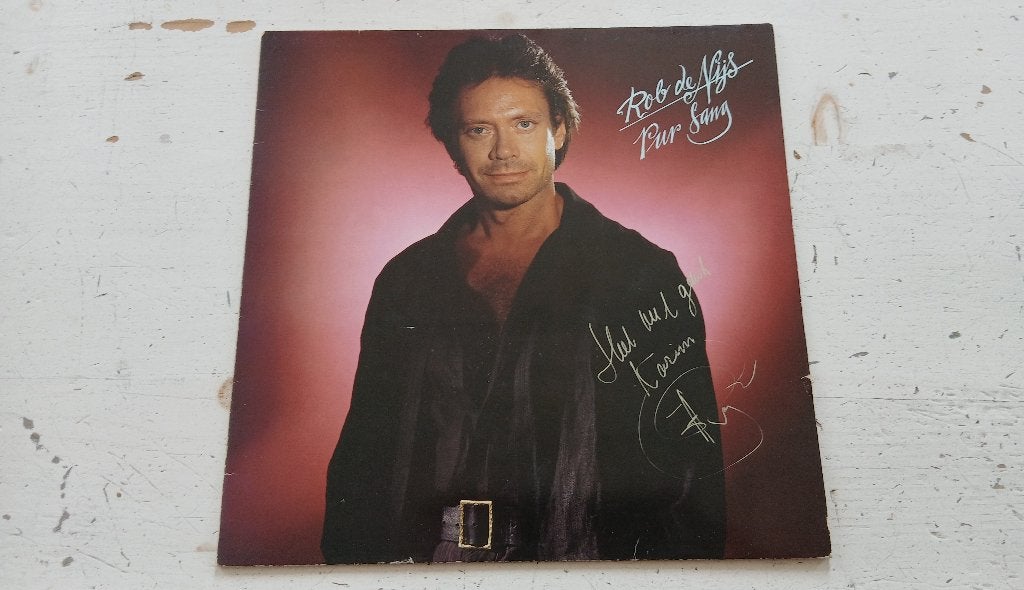LP Rob De Nijs Pur Sang gesigneerd., Cd's en Dvd's, Gesigneerd, Ophalen, Gebruikt, LP