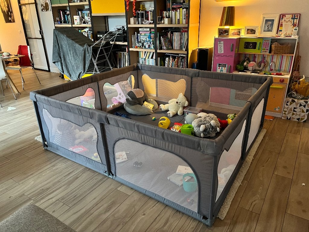 Grondbox, makkelijk op te bergen, Kinderen en Baby's, Babyparken, Ophalen, Zo goed als nieuw, Rechthoekig