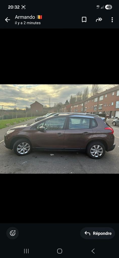 Peugeot 2008 année  fin 2014 couleur brun , 158 mille km, Enlèvement ou Envoi, Peugeot