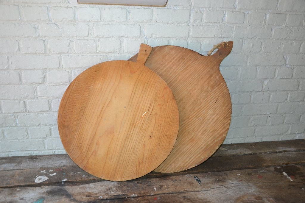 grote vintage broodplanken pizza planken, Antiek en Kunst, Antiek | Keukengerei, Ophalen