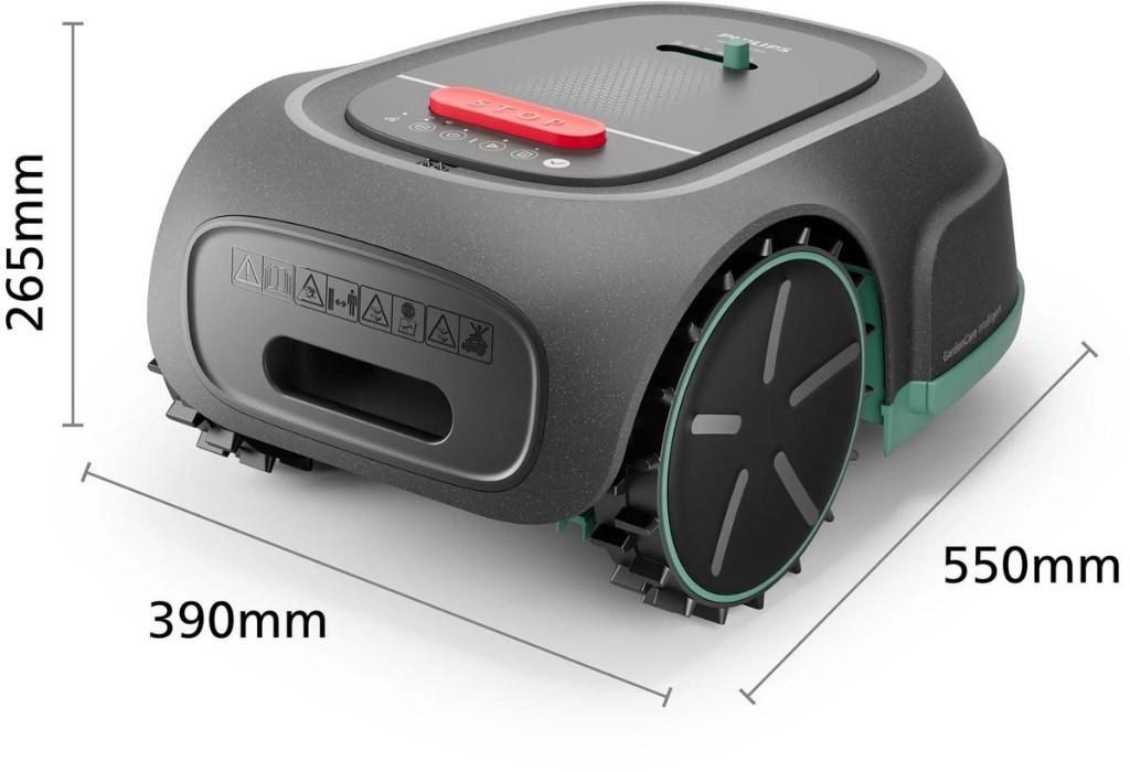 Philips Robotgrasmaaier | GPS & Wifi | 1000 m² | RSL3000/10, Ophalen of Verzenden, Nieuw, Minder dan 20 cm, Bestuurbaar via app