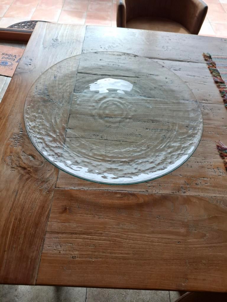 Glazen schaal 50 cm, Huis en Inrichting, Woonaccessoires | Schalen en Manden, Ophalen, Schaal
