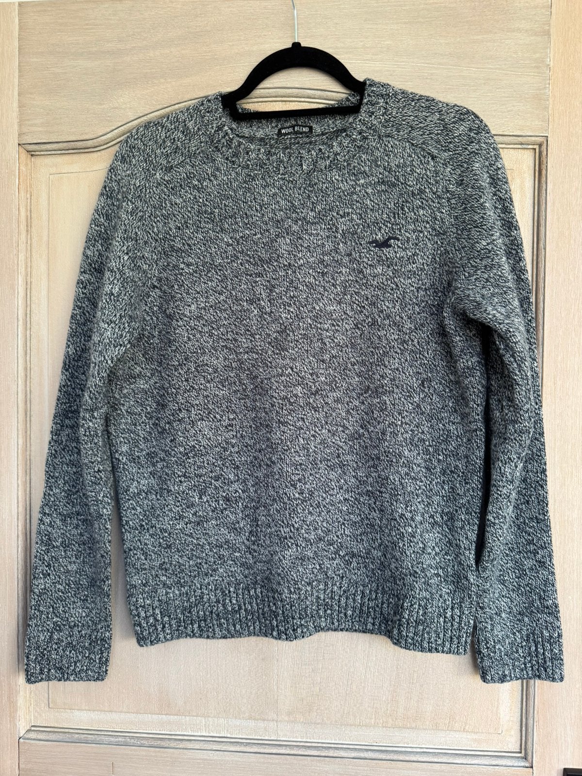 Grijze/blauwe Hollister sweater, Ophalen of Verzenden, Zo goed als nieuw, Maat 46 (S) of kleiner, Blauw