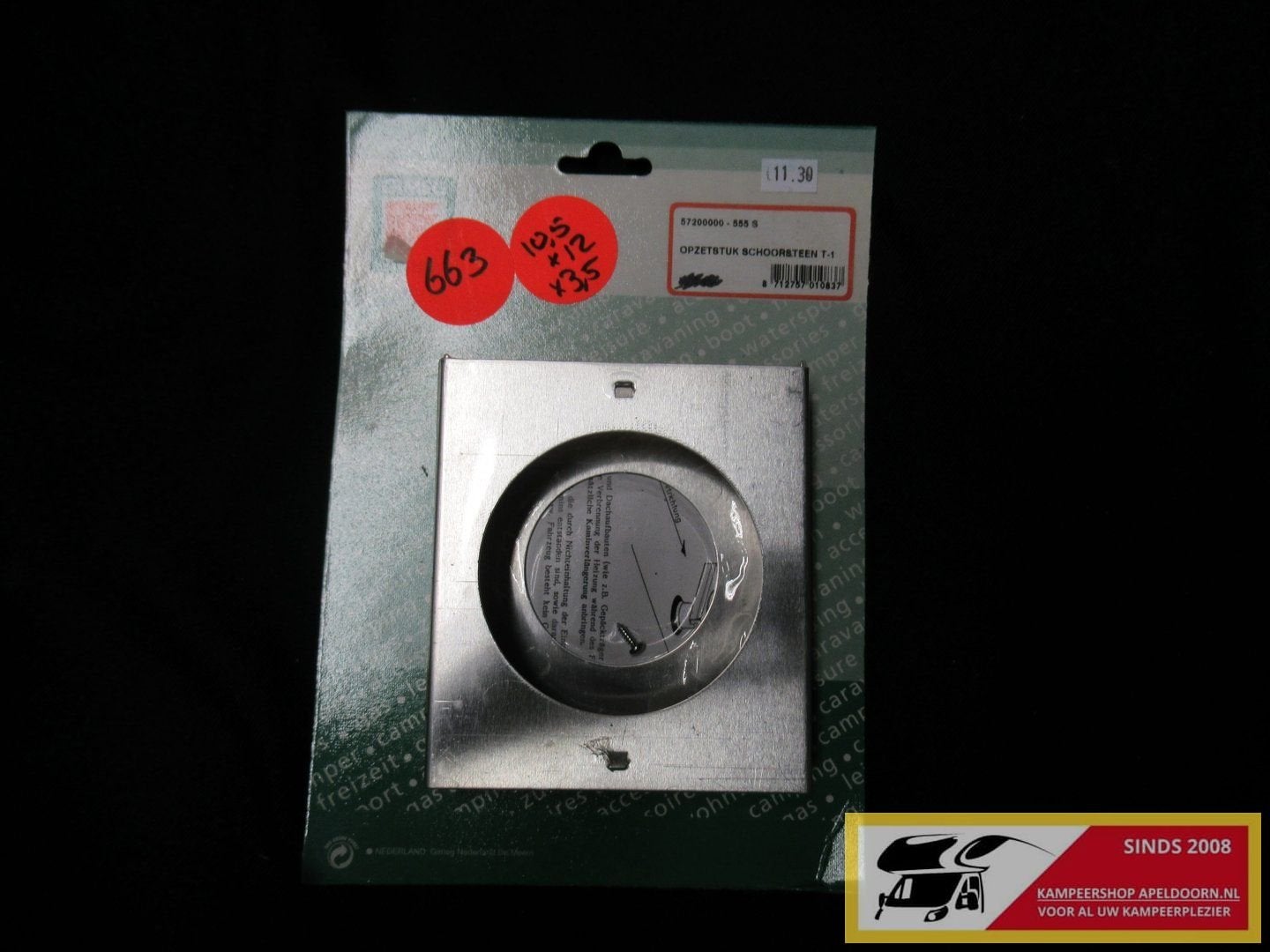 Te koop caravan opzetstuk schoorsteen nr663 10,5x12x3,5cm, Caravans en Kamperen, -, -, Nieuw, Ophalen of Verzenden
