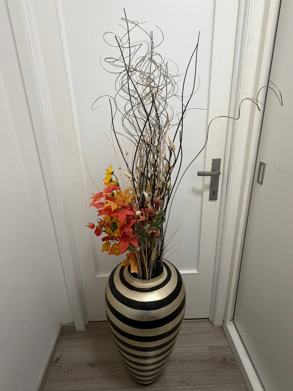 Vase décoratif • vintage décoration intérieur floral, Enlèvement, Utilisé, Autres matériaux