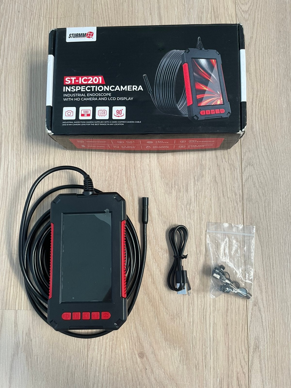 Endoscoop inspectiecamera Sturmm, Doe-het-zelf en Bouw, Ophalen of Verzenden, Zo goed als nieuw
