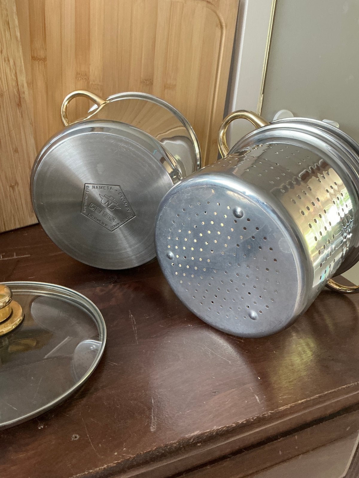 Moule à pâtes exclusif Nameta., Inox, Enlèvement ou Envoi, Système de versement, Comme neuf