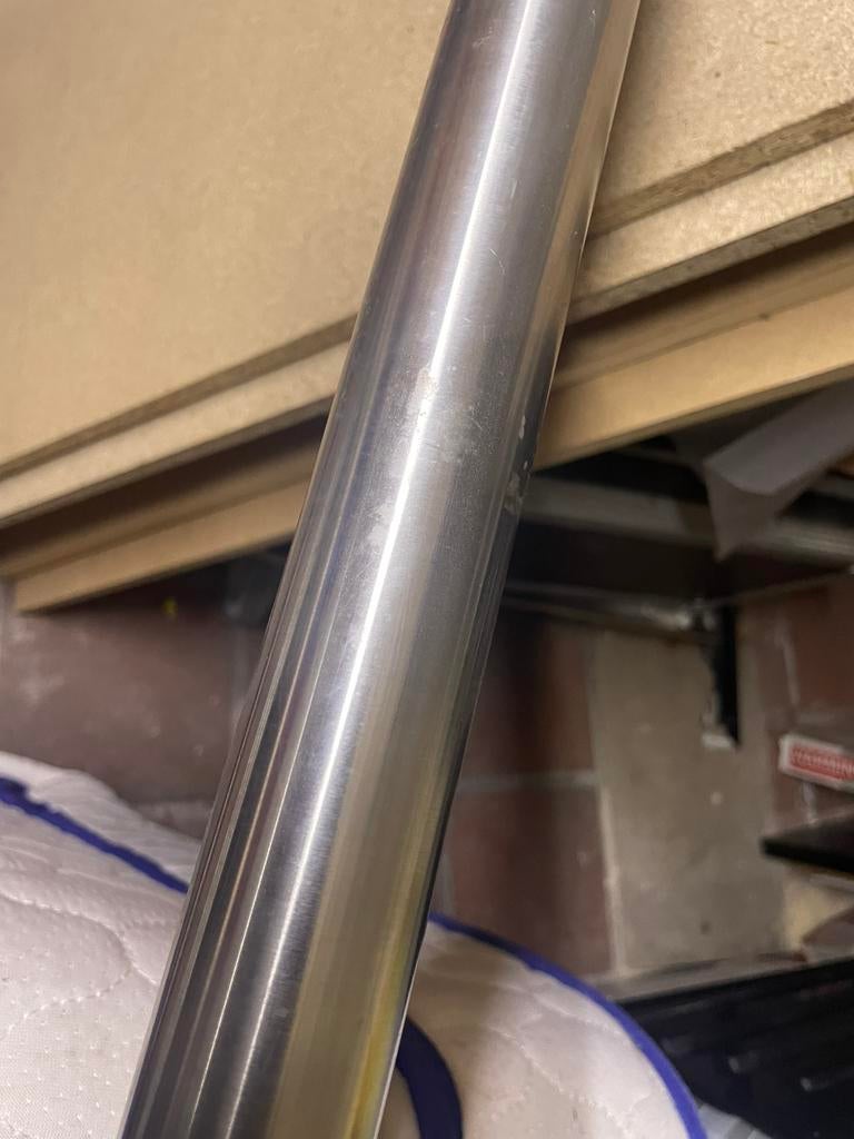 Inox massieve paal, Ophalen, Zo goed als nieuw