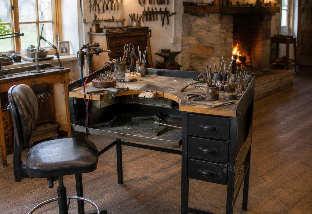 Goudsmid tafel, Ophalen