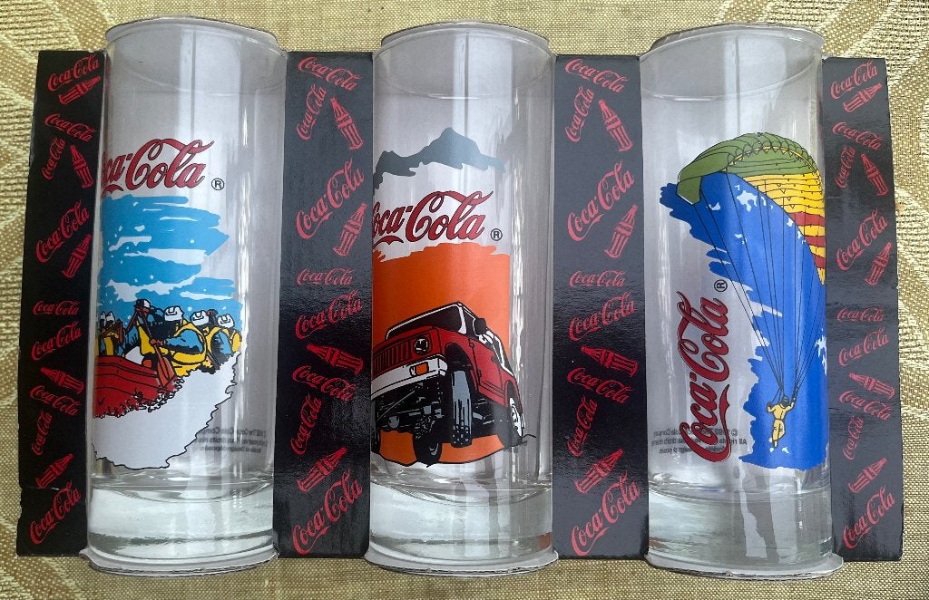 coca cola glazen, Verzamelen, Ophalen of Verzenden, Nieuw, Frisdrankglas