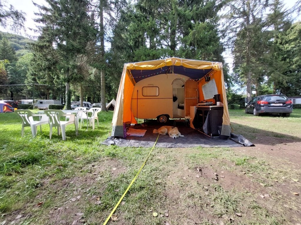 Retro caravan, Caravanes & Camping, Autres marques, Jusqu'à 4 m, Particulier, Jusqu'à 500 kg