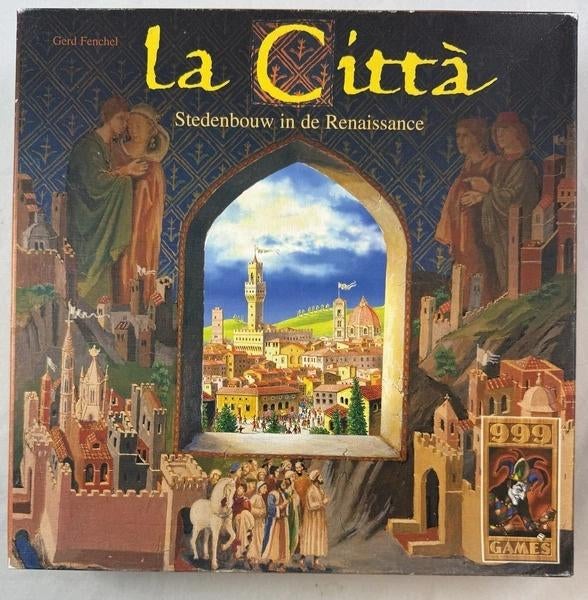 999 Games La Città stedenbouw in de Renaissance Bordspel, Een of twee spelers, Verzenden, Zo goed als nieuw, 999 Games