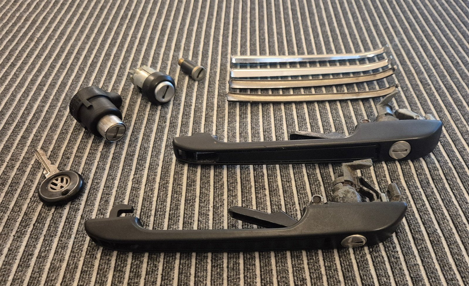 Golf mk1 gelijksluitend slotenset orgineel Volkswagen, Auto-onderdelen, Gebruikt, Ophalen of Verzenden, Volkswagen, Voor