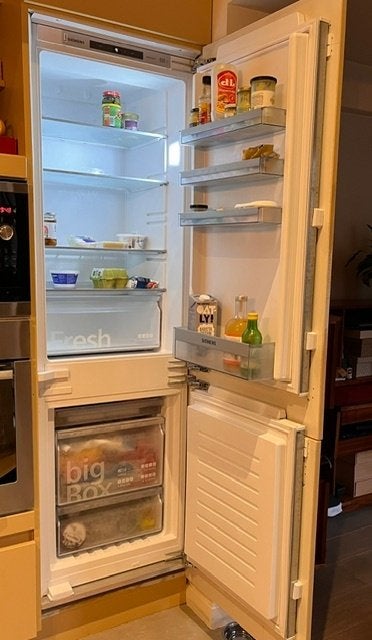 Réfrigérateur encastrable Siemens avec congélateur, 160 cm ou plus, Enlèvement, Utilisé, 200 litres ou plus