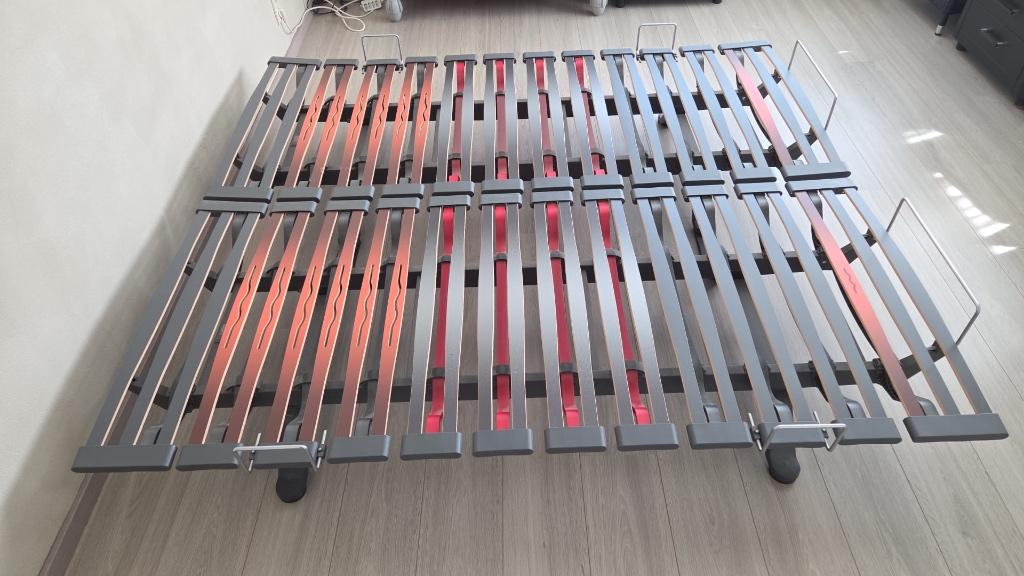 2 lattenbodems 90x200cm Swissflex, Maison & Meubles, 90 cm, Enlèvement, Utilisé, Sommier