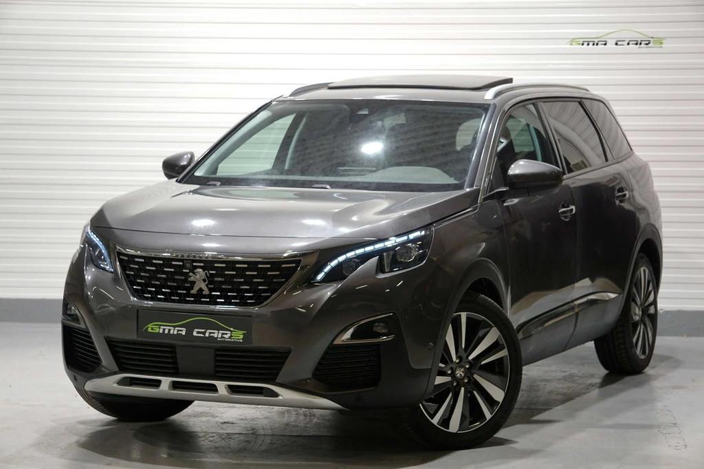 Peugeot 5008 5008 1.6 BlueHDi Allure-5 Zit-Nav-Pano-Garantie, Cuir, Argent ou Gris, Euro 6, Entreprise