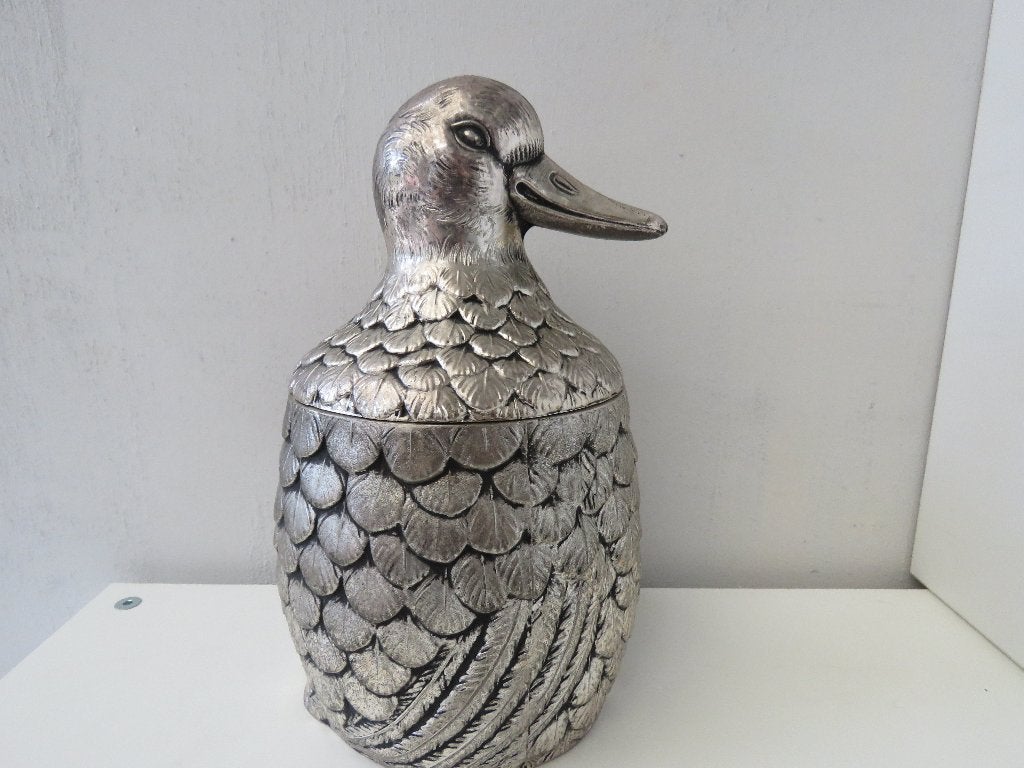 Seau à glace Mauro Manetti en forme de canard assis, Enlèvement