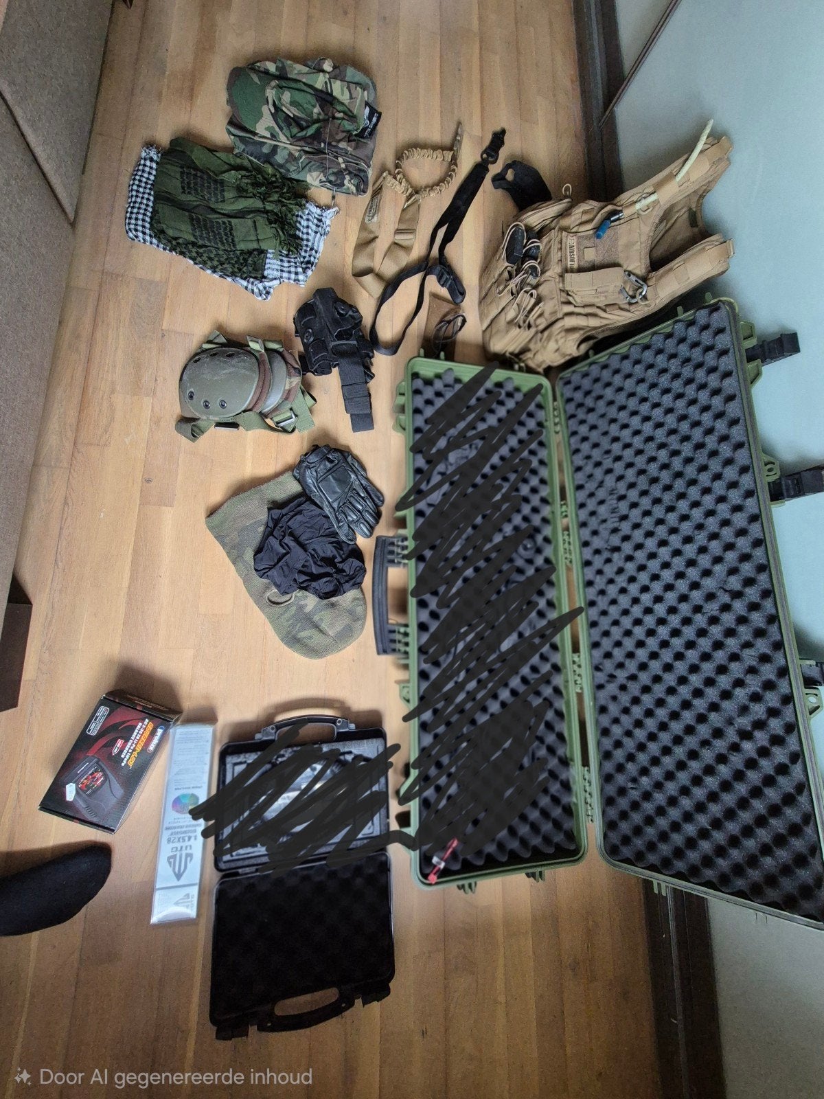 volledige airsoft set, Ophalen, Gebruikt