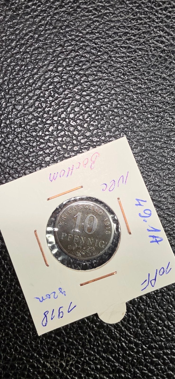 Duits noodgeld 10 pfennig 1918 Bochum ijzer 49.1A, Ophalen of Verzenden