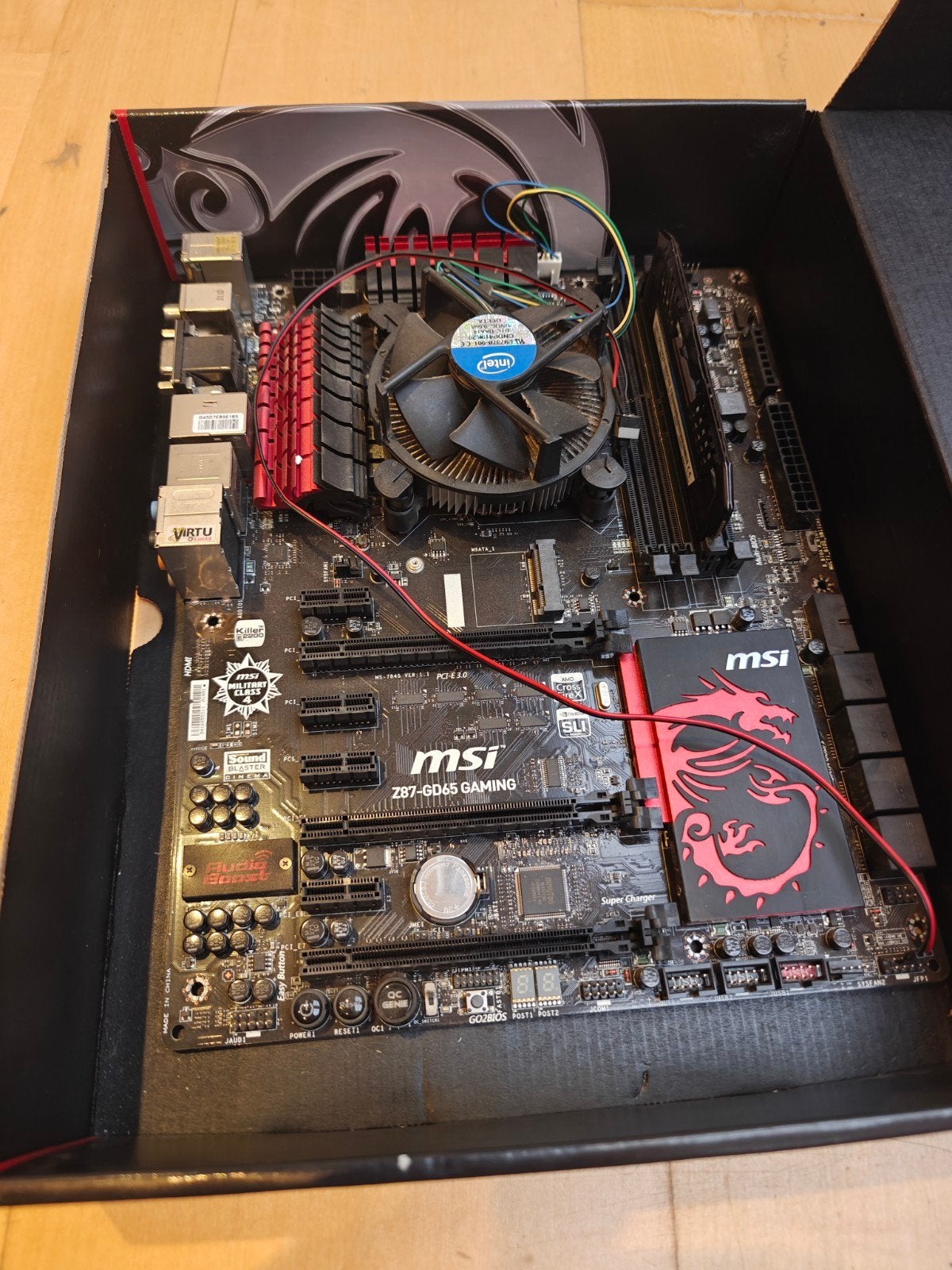 Z87-GD65 mobo + i5 + 8gb ram, Ophalen