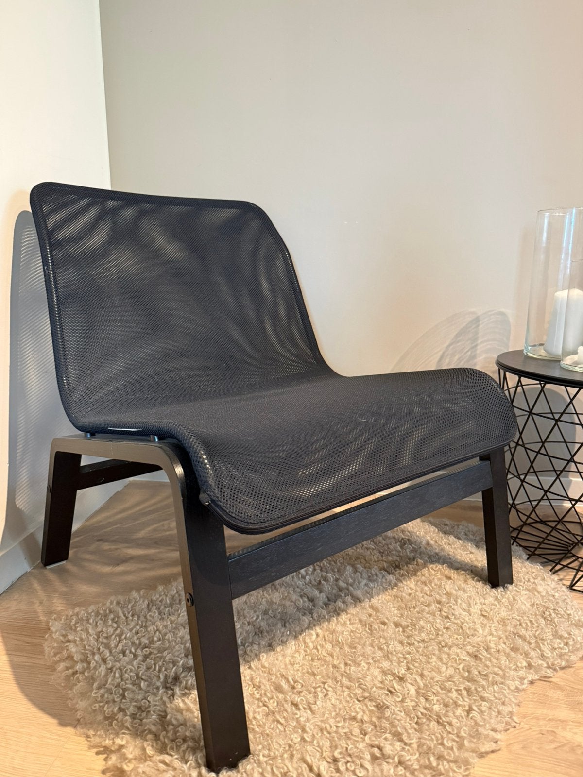 IKEA Nolmyra fauteuil zwart, Huis en Inrichting, Fauteuils, Ophalen, Gebruikt