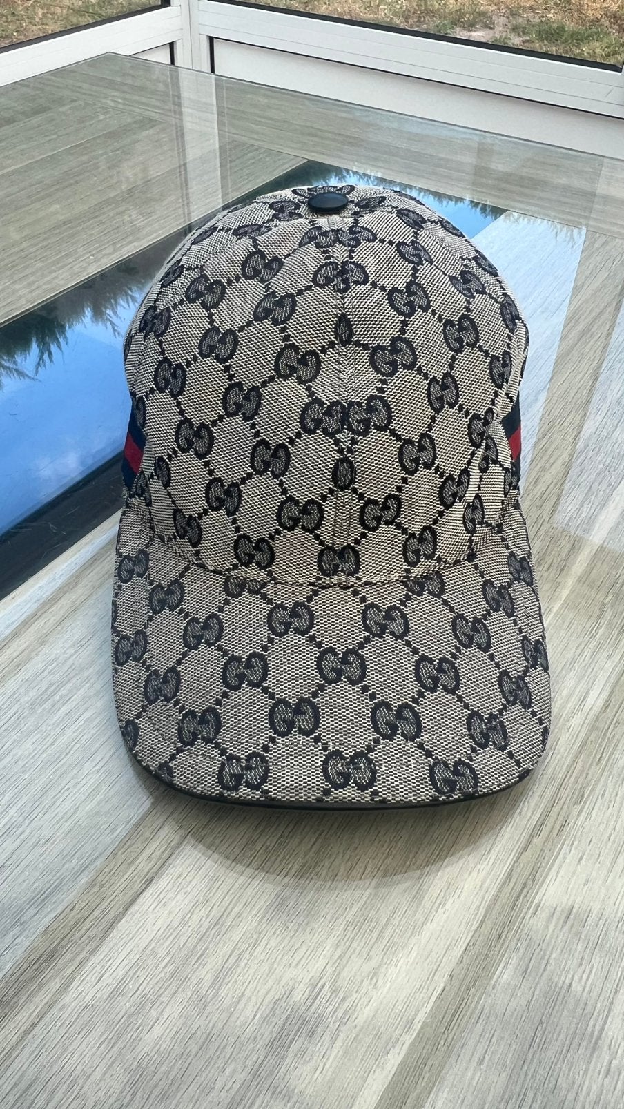 Casquettes gucci grise taille s, Ophalen, Zo goed als nieuw, Pet