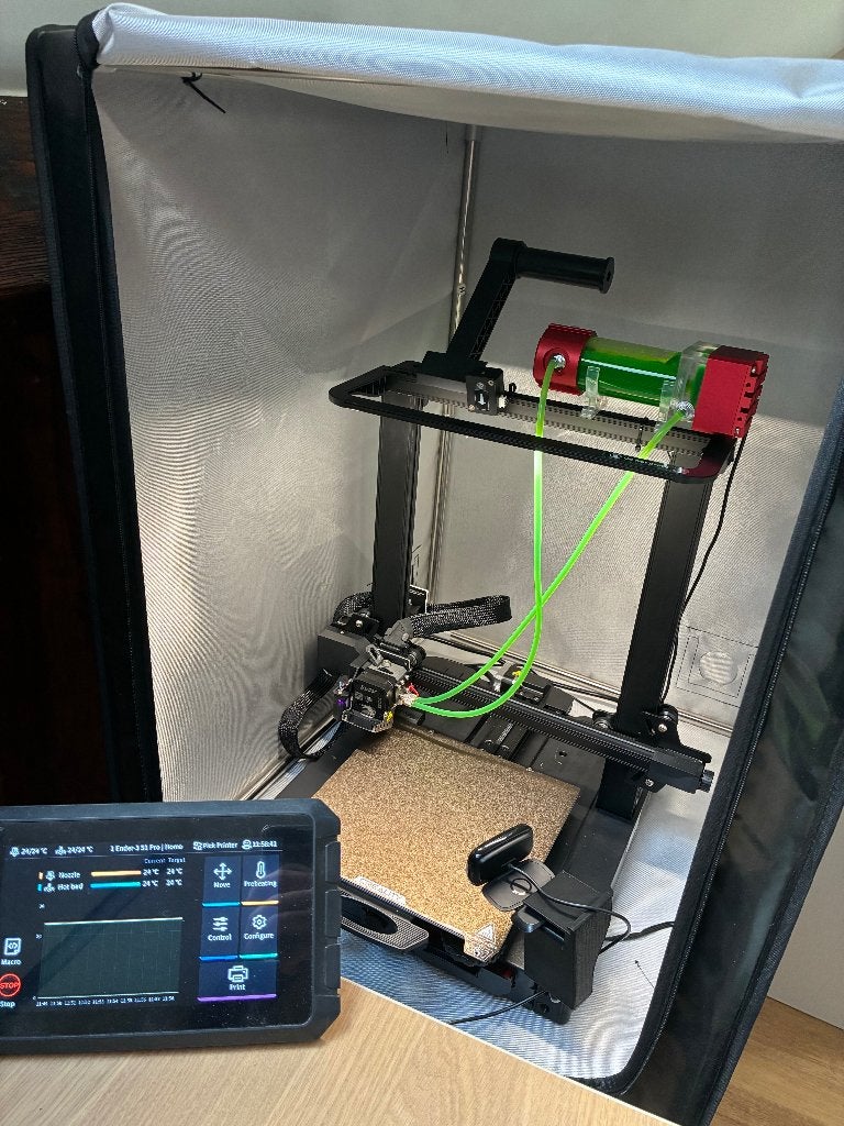 Creality Ender-3 S1 Pro ,SonicPad, Water Cooling & Enclosure, Wi-Fi intégré, Enlèvement, Utilisé, Filament