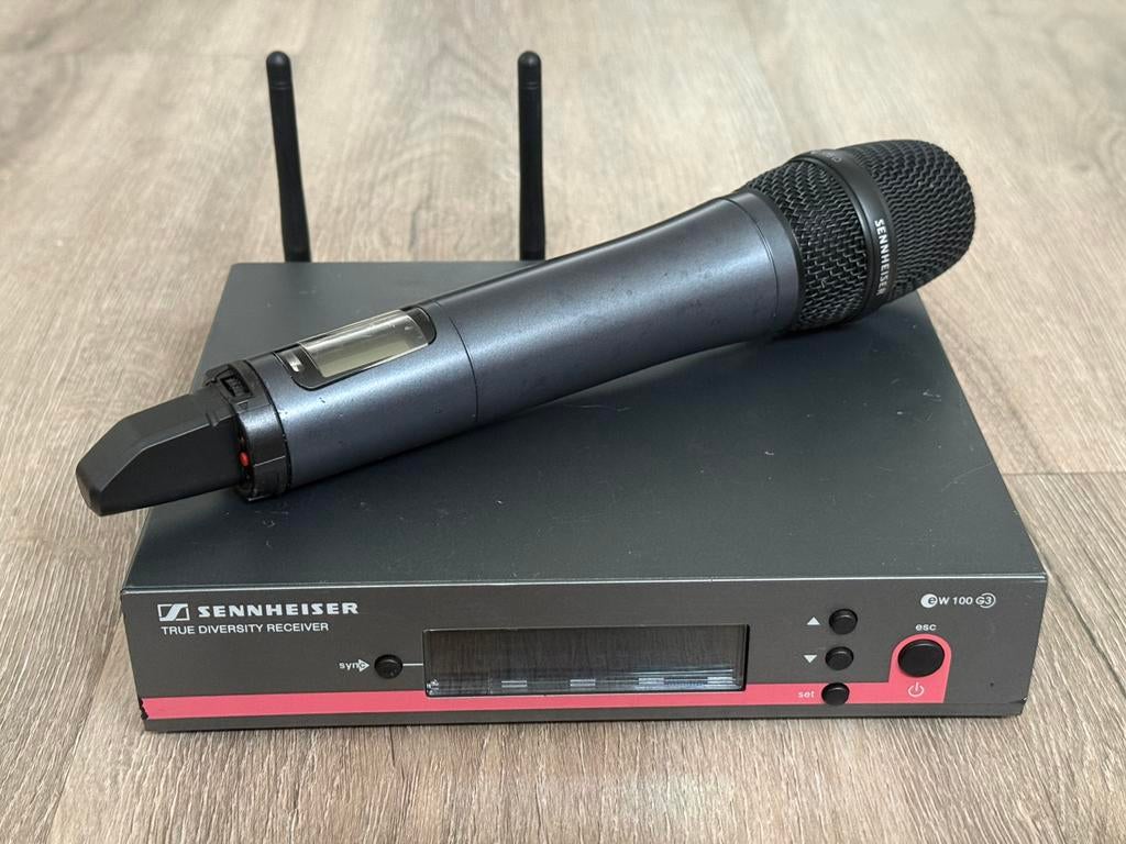 Sennheiser EW 100-835 G3 (Band A, 516-558MHz) handheld, Ophalen of Verzenden, Zo goed als nieuw, Zangmicrofoon, Draadloos