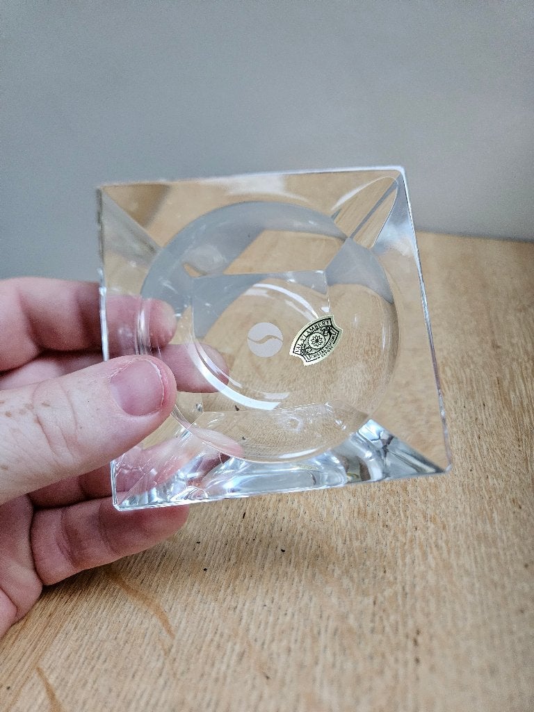 Cendrier Sabena - Cristal du Val Saint Lambert, Enlèvement ou Envoi