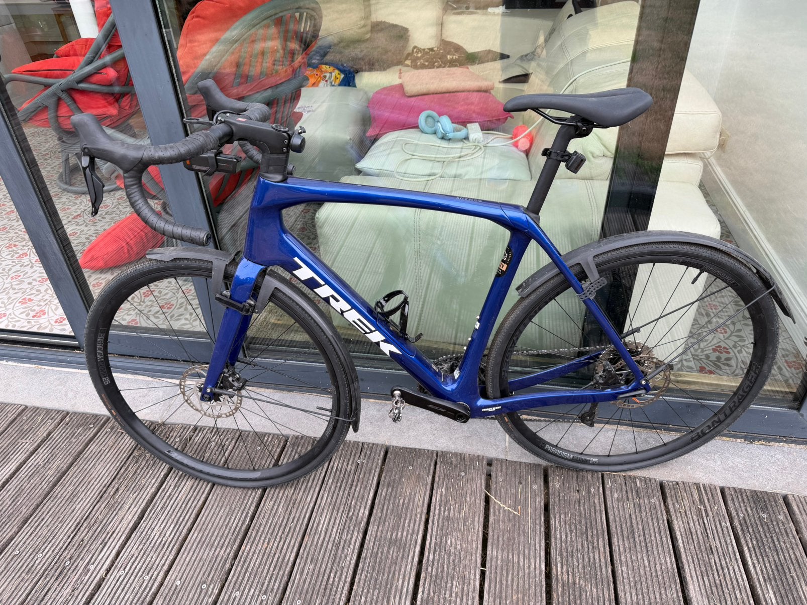 Trek Domane SL6, Fietsen en Brommers, Ophalen, Zo goed als nieuw