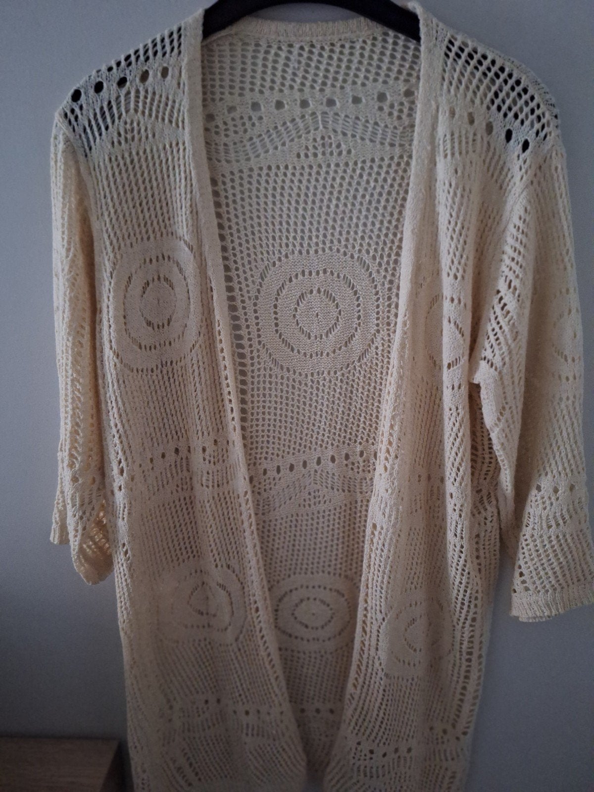 beige gilettrui m40 half lang, Ophalen of Verzenden, Beige
