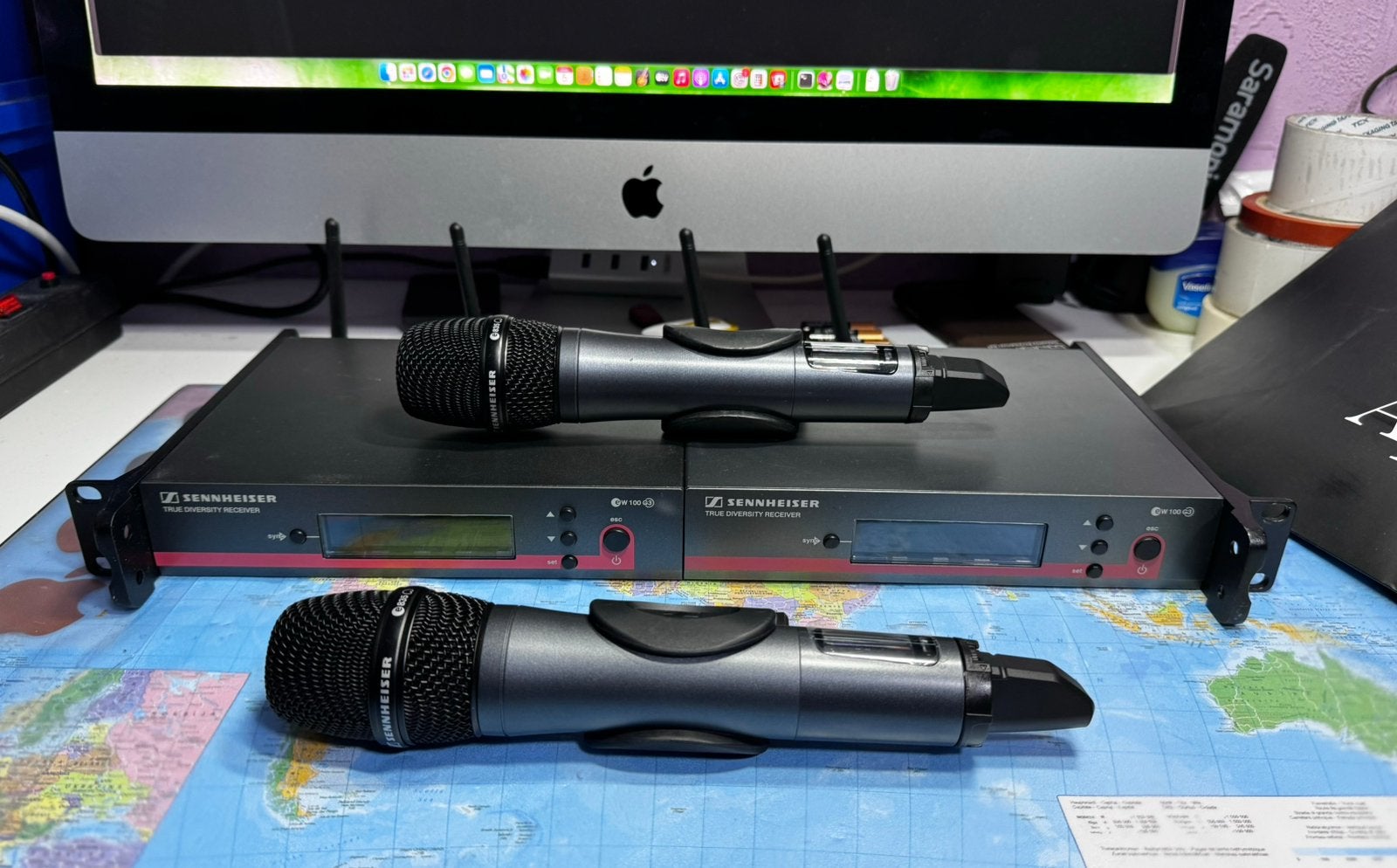 2x Sennheiser Ew100 G3 2x Skm100 G3 - 835 A- Band, Musique & Instruments, Enlèvement, Comme neuf