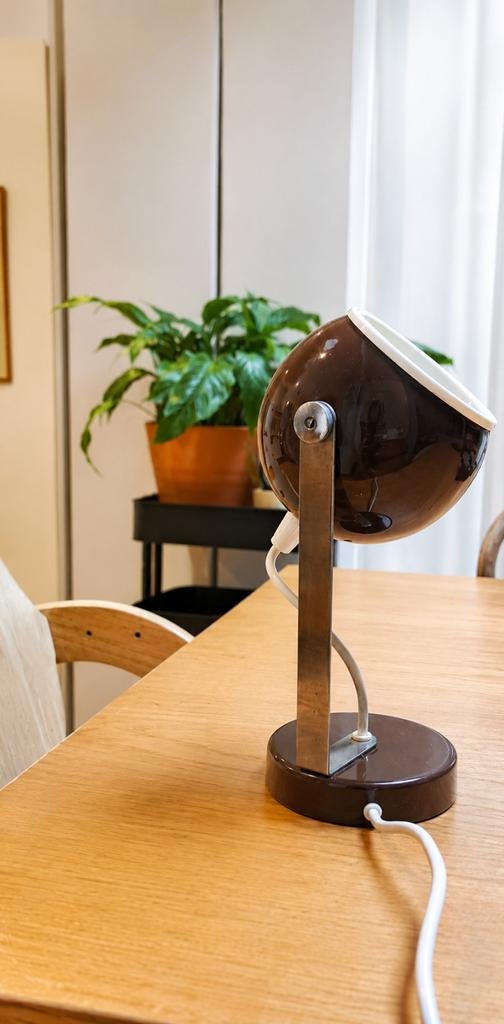 Vintage Elma Lighting Eyeball tafellamp – Space Age – jaren, Ophalen, Metaal