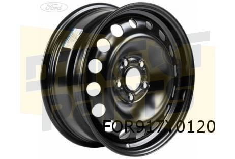 Ford Transit Connect velg staal (6.5J x 16") (zwart) (11/13-, -, Verzenden, -, Nieuw