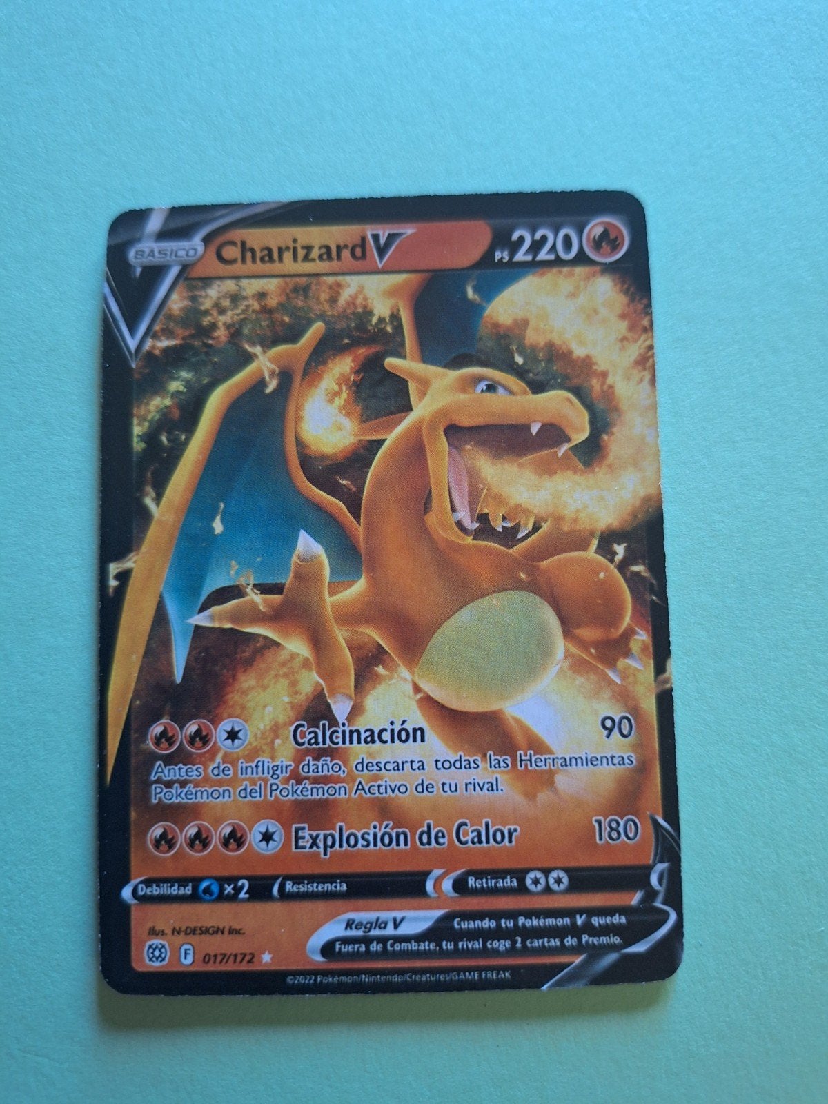 Pokemon Charizard-kaart V 017/172, Ophalen of Verzenden, Nieuw, Losse kaart, Foil