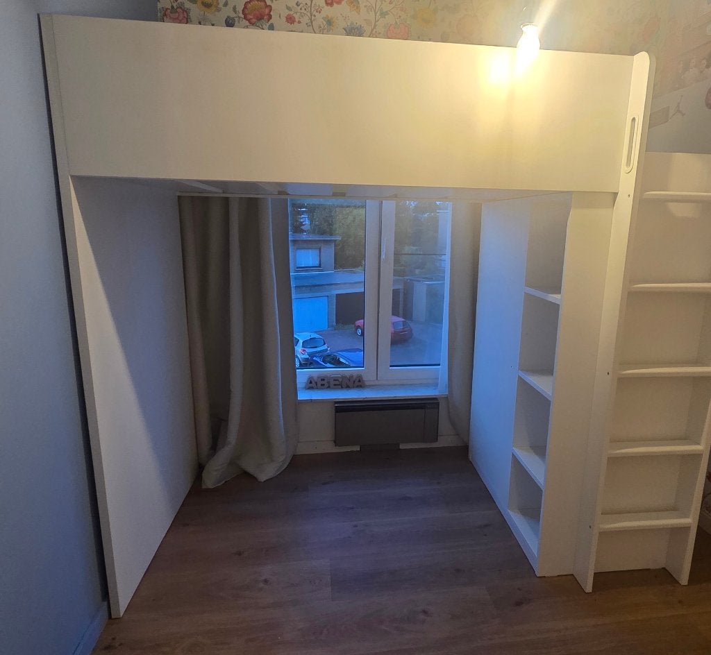 IKEA SMASTAD hoogslaper met kast (zonder bureau), Kinderen en Baby's, Ophalen, Gebruikt, Hoogslaper