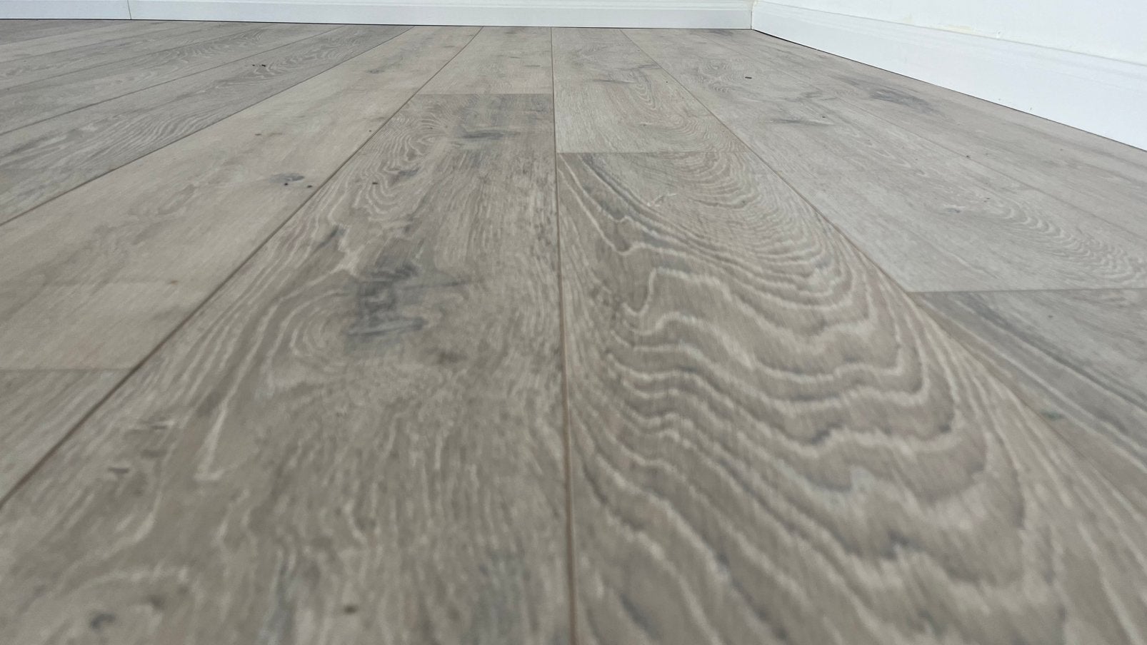 Parquet Stratifié Thys bois/gris, Gris, 25 à 50 m², Parquet, Comme neuf